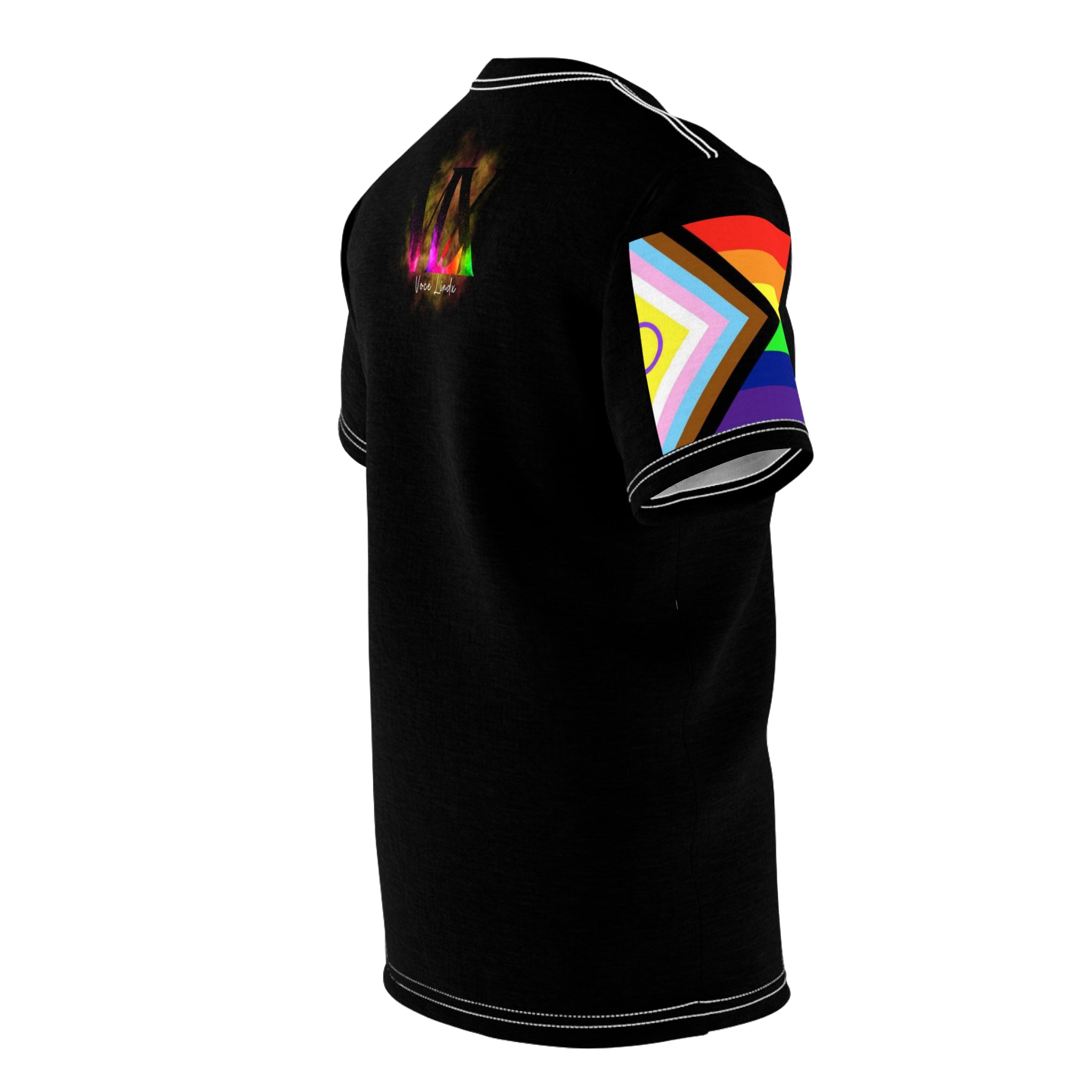 Don’t Hide Your Pride Gender-Free Tee – Rainbow Heart, Inclusive LGBTQIA+ Fashion | Voce Lindx