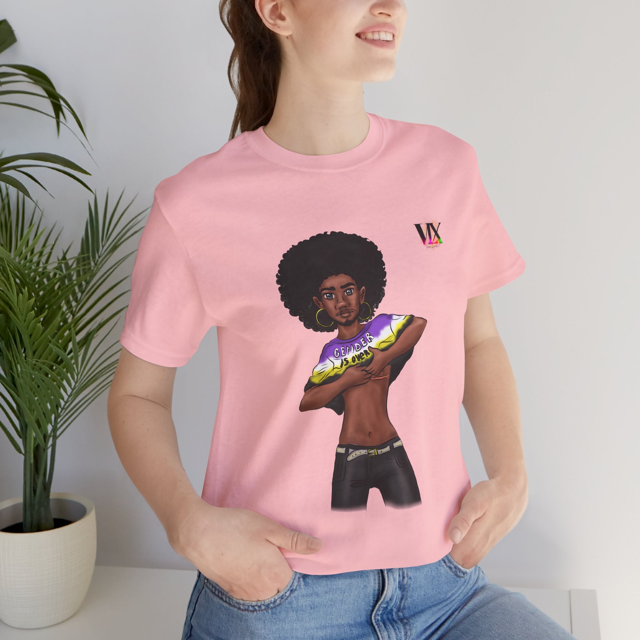 VOCE LINDX Classic Fit T‑Shirt – 100 % Airlume Cotton, Lightweight &amp; Breathable Tee