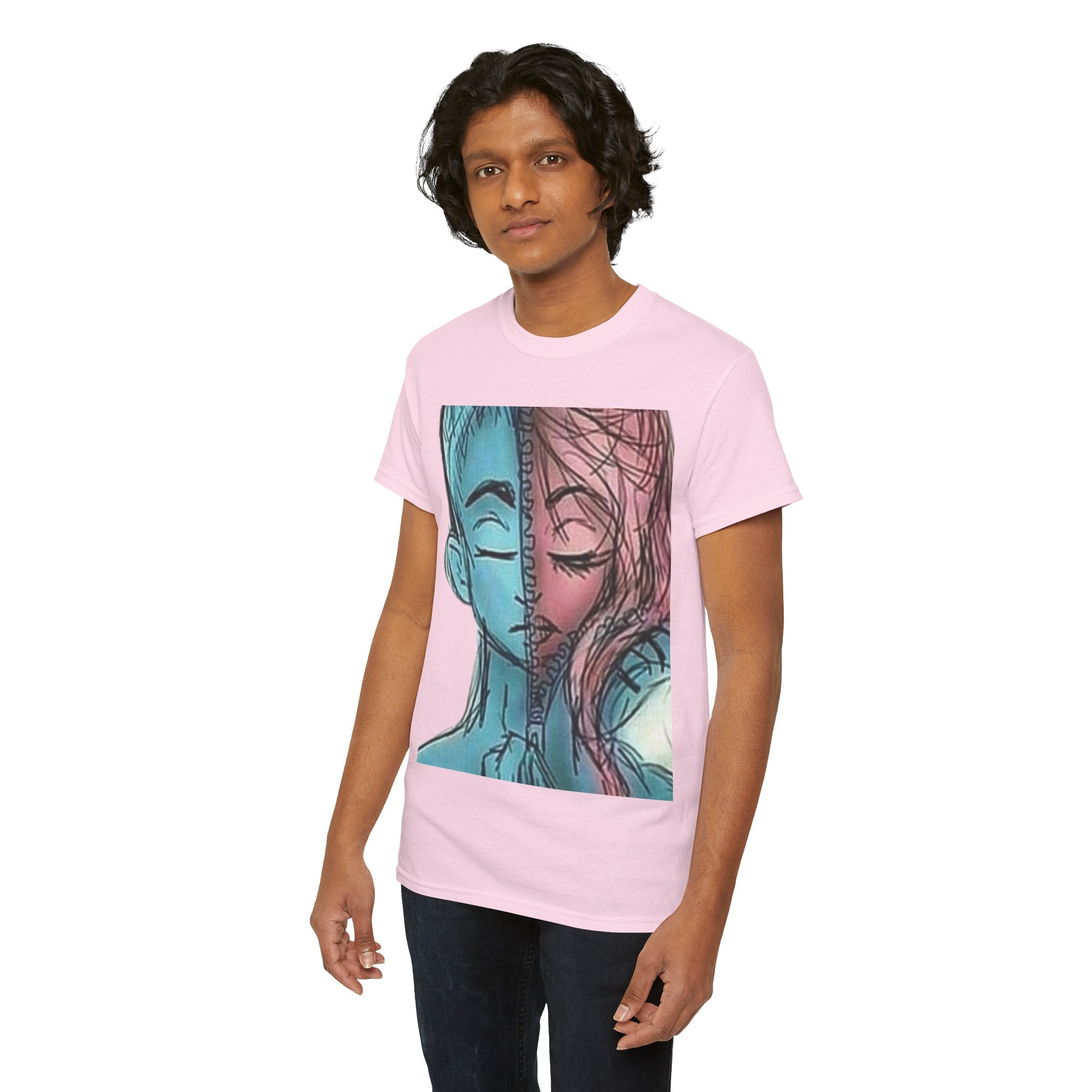 Gender-Free Heavy Cotton Tee – Classic Fit, 100% Cotton, Inclusive Basic Wardrobe Staple | Voce Lindx