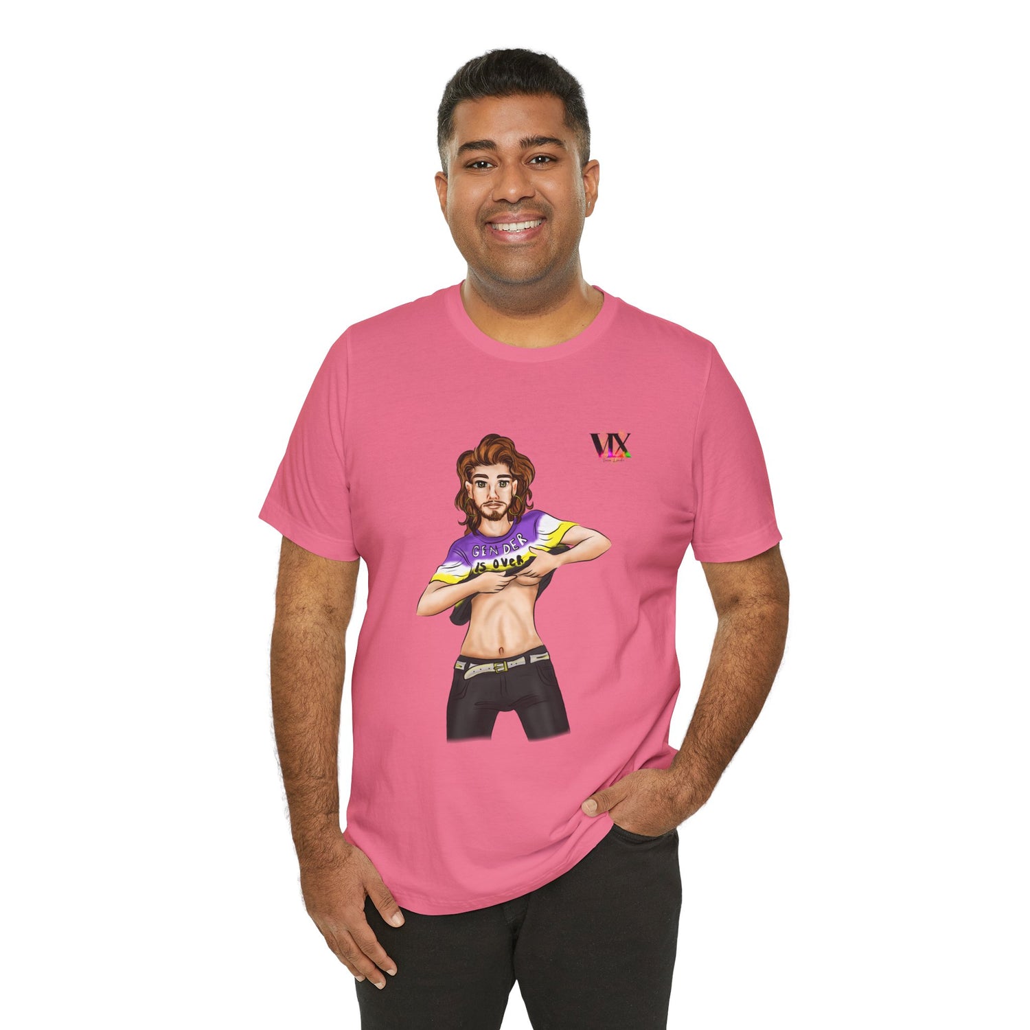 VOCE LINDX Classic Fit Cotton T‑Shirt – 100 % Airlume Combed &amp; Ring‑Spun Cotton – Lightweight, Breathable Tee