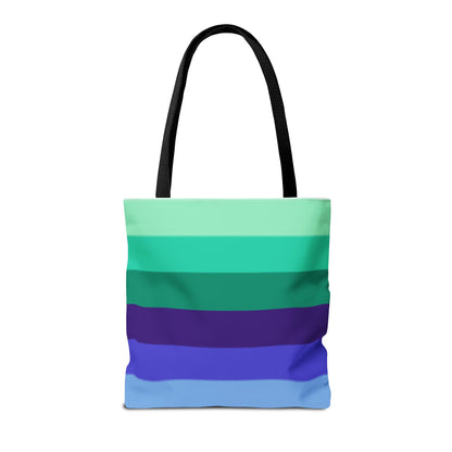 Gay Pride Flag Tote Bag – Durable Polyester, Multiple Sizes &amp; Handle Colors | Inclusive LGBTQIA+ Accessory | Voce Lindx