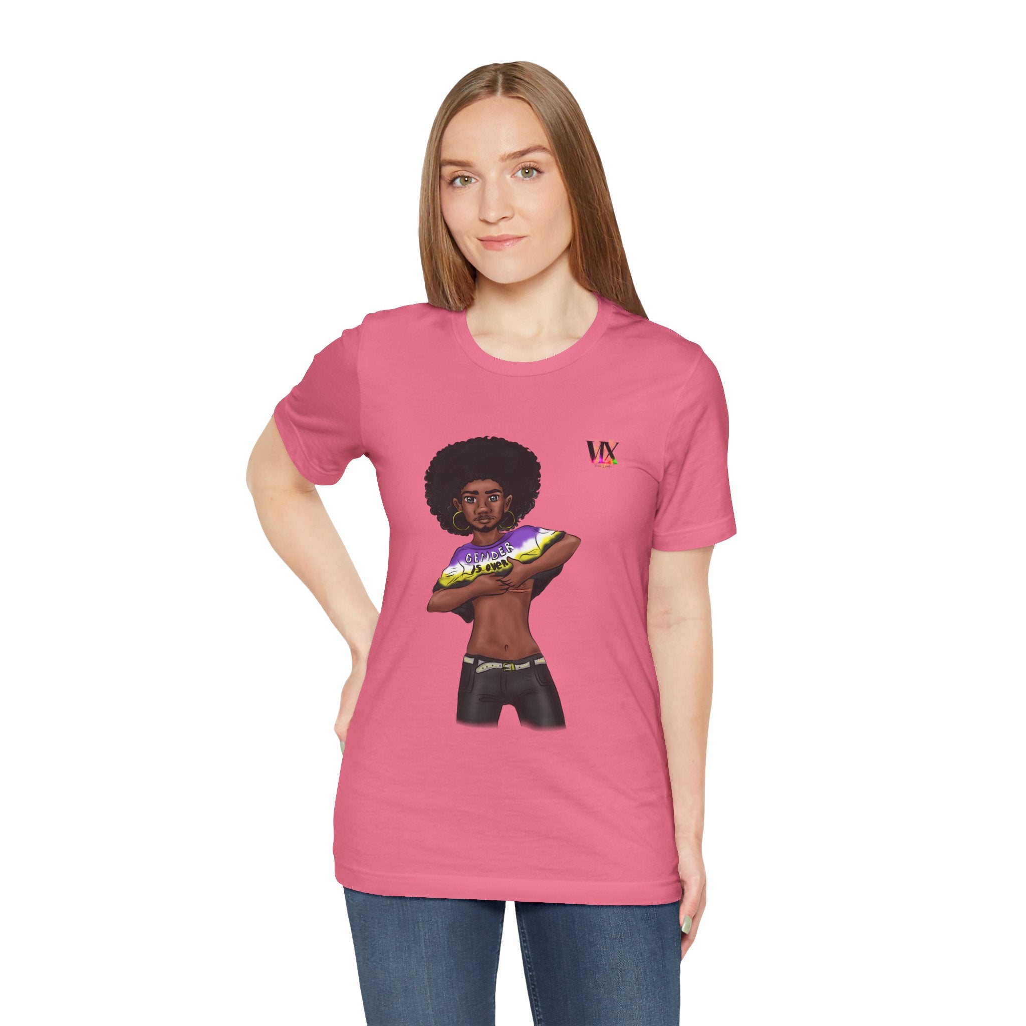 VOCE LINDX Classic Fit T‑Shirt – 100 % Airlume Cotton, Lightweight &amp; Breathable Tee