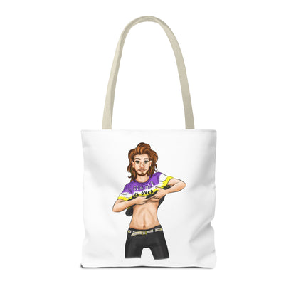 Nonbinary Pride Tote Bag – “Gender Is Over” Art, Durable Polyester, Multiple Sizes | Inclusive LGBTQIA+ Accessory | Voce Lindx