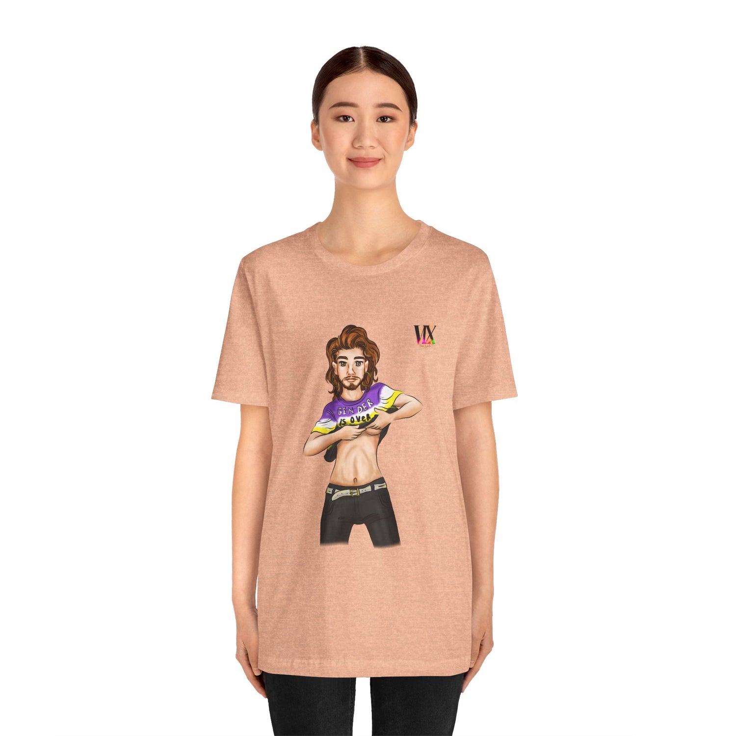 VOCE LINDX Classic Fit Cotton T‑Shirt – 100 % Airlume Combed &amp; Ring‑Spun Cotton – Lightweight, Breathable Tee