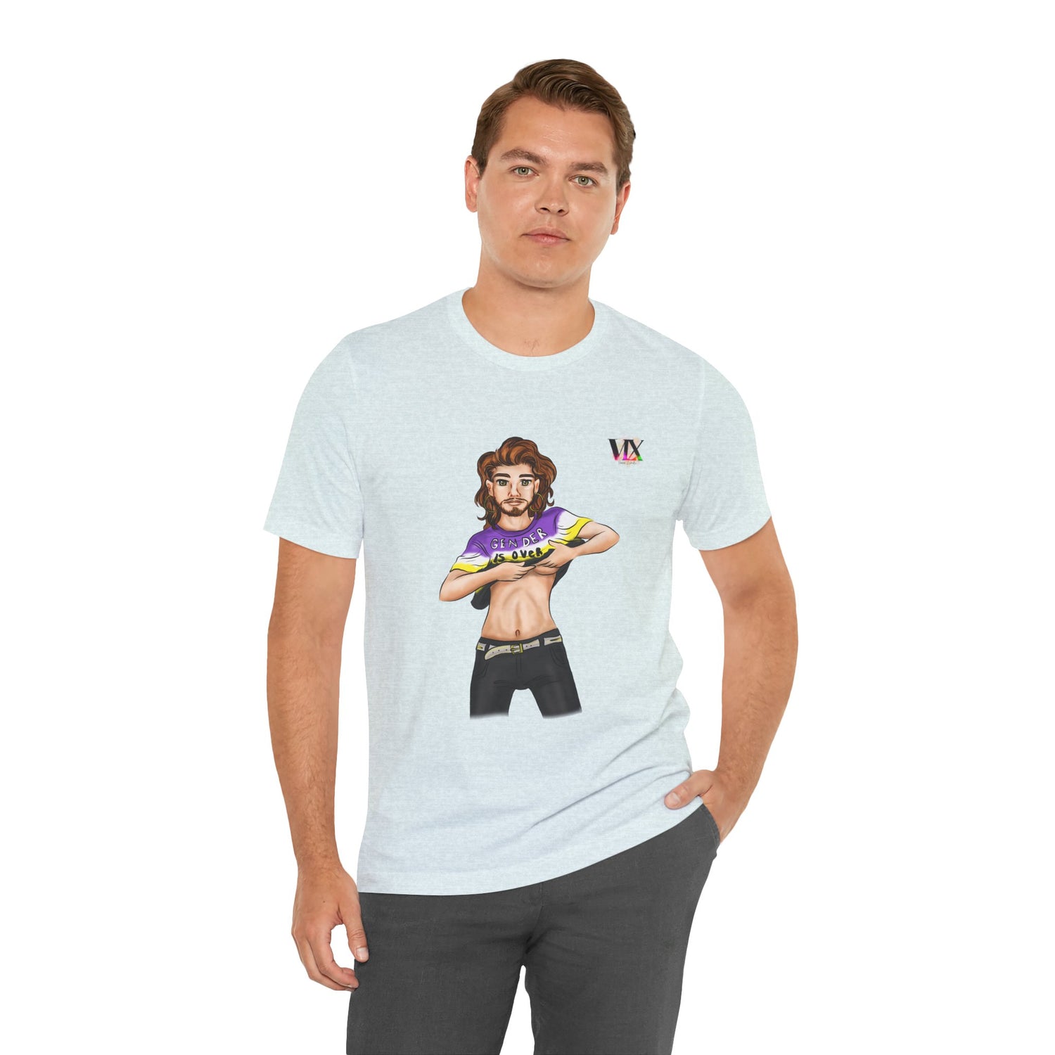 VOCE LINDX Classic Fit Cotton T‑Shirt – 100 % Airlume Combed &amp; Ring‑Spun Cotton – Lightweight, Breathable Tee