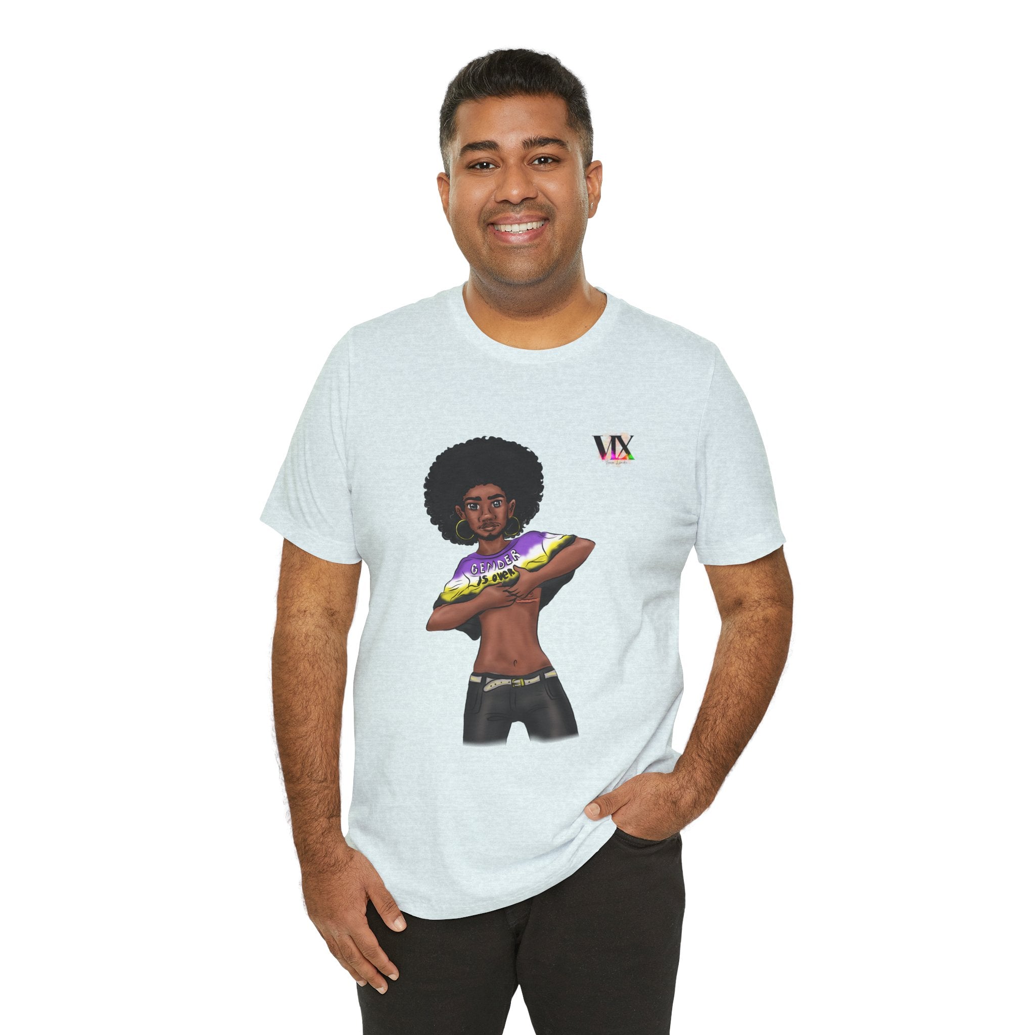 VOCE LINDX Classic Fit T‑Shirt – 100 % Airlume Cotton, Lightweight &amp; Breathable Tee