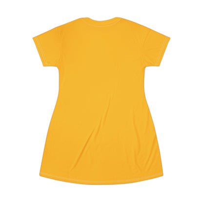 Gender Is Over T-Shirt Dress – Gender-Free, Inclusive LGBTQIA+ Art, Lightweight Polyester | Voce Lindx