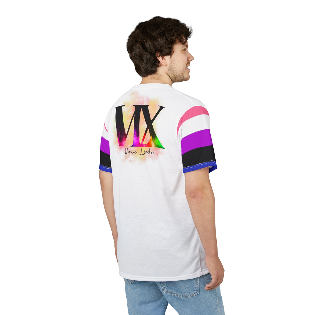 Genderqueer Pride VLX Tee – Gender-Free, Lightweight Microfiber Knit, Inclusive LGBTQIA+ Fashion | Voce Lindx