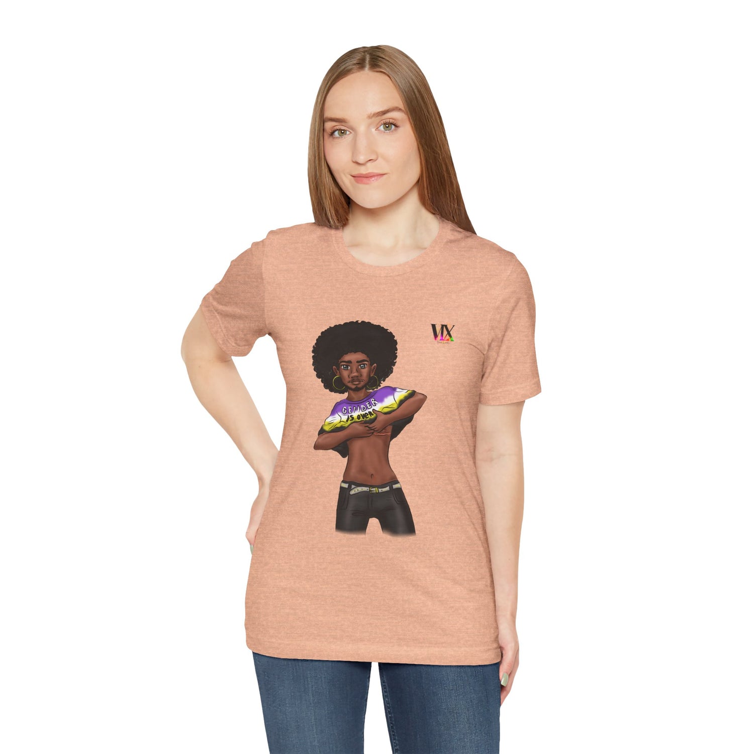 VOCE LINDX Classic Fit T‑Shirt – 100 % Airlume Cotton, Lightweight &amp; Breathable Tee
