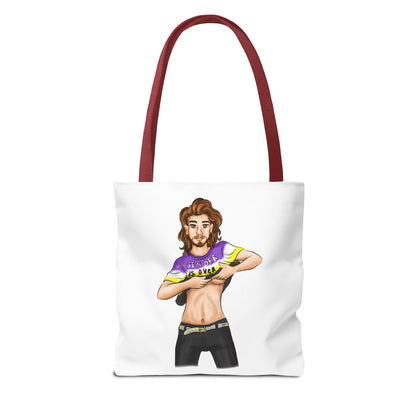 Nonbinary Pride Tote Bag – “Gender Is Over” Art, Durable Polyester, Multiple Sizes | Inclusive LGBTQIA+ Accessory | Voce Lindx