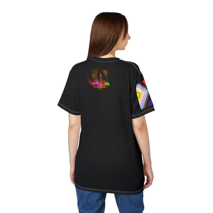 Don’t Hide Your Pride Gender-Free Tee – Rainbow Heart, Inclusive LGBTQIA+ Fashion | Voce Lindx