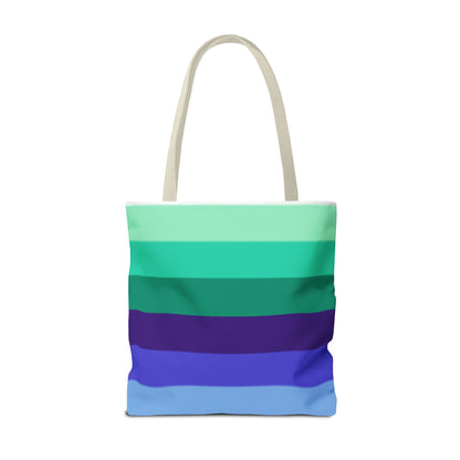Gay Pride Flag Tote Bag – Durable Polyester, Multiple Sizes &amp; Handle Colors | Inclusive LGBTQIA+ Accessory | Voce Lindx