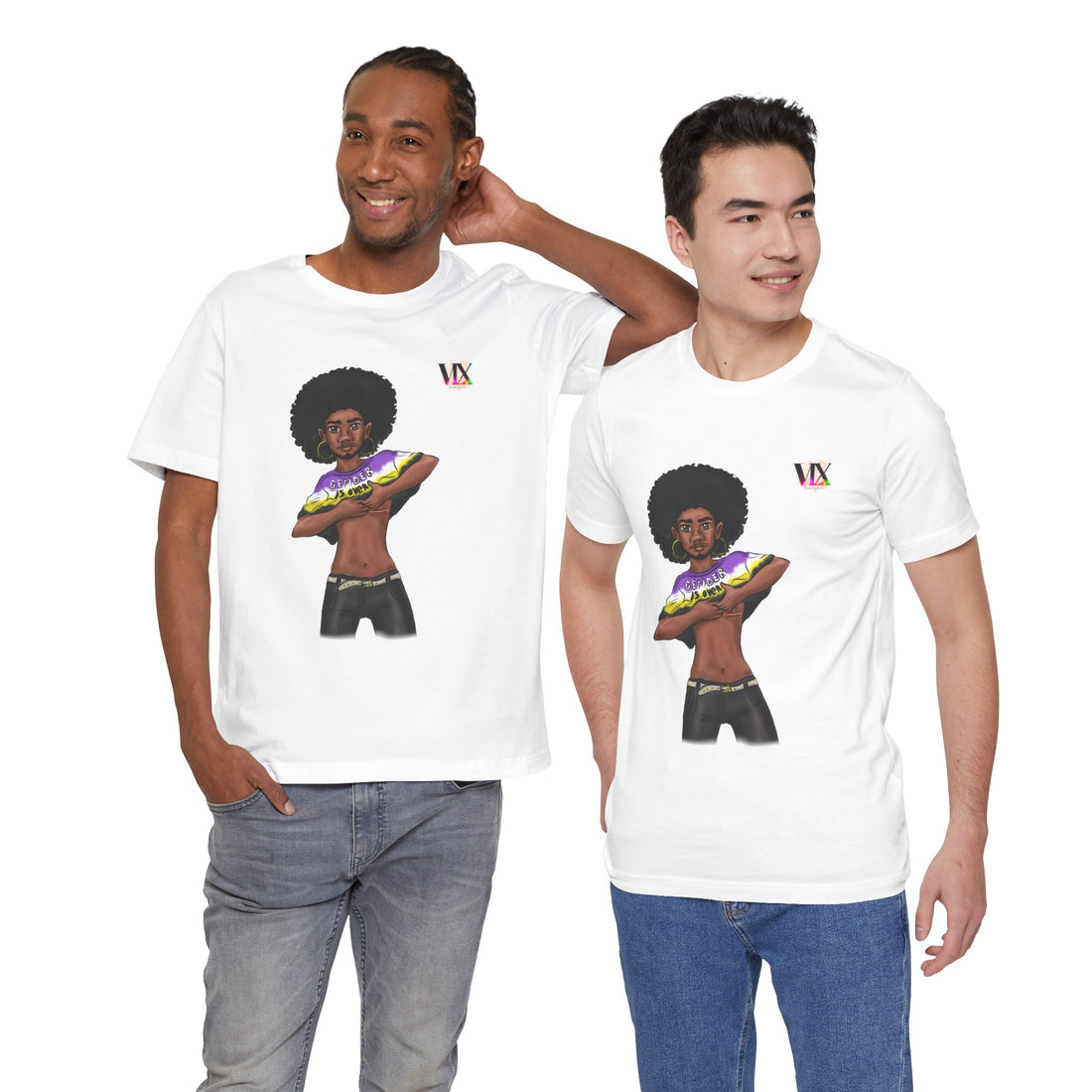 VOCE LINDX Classic Fit T‑Shirt – 100 % Airlume Cotton, Lightweight &amp; Breathable Tee