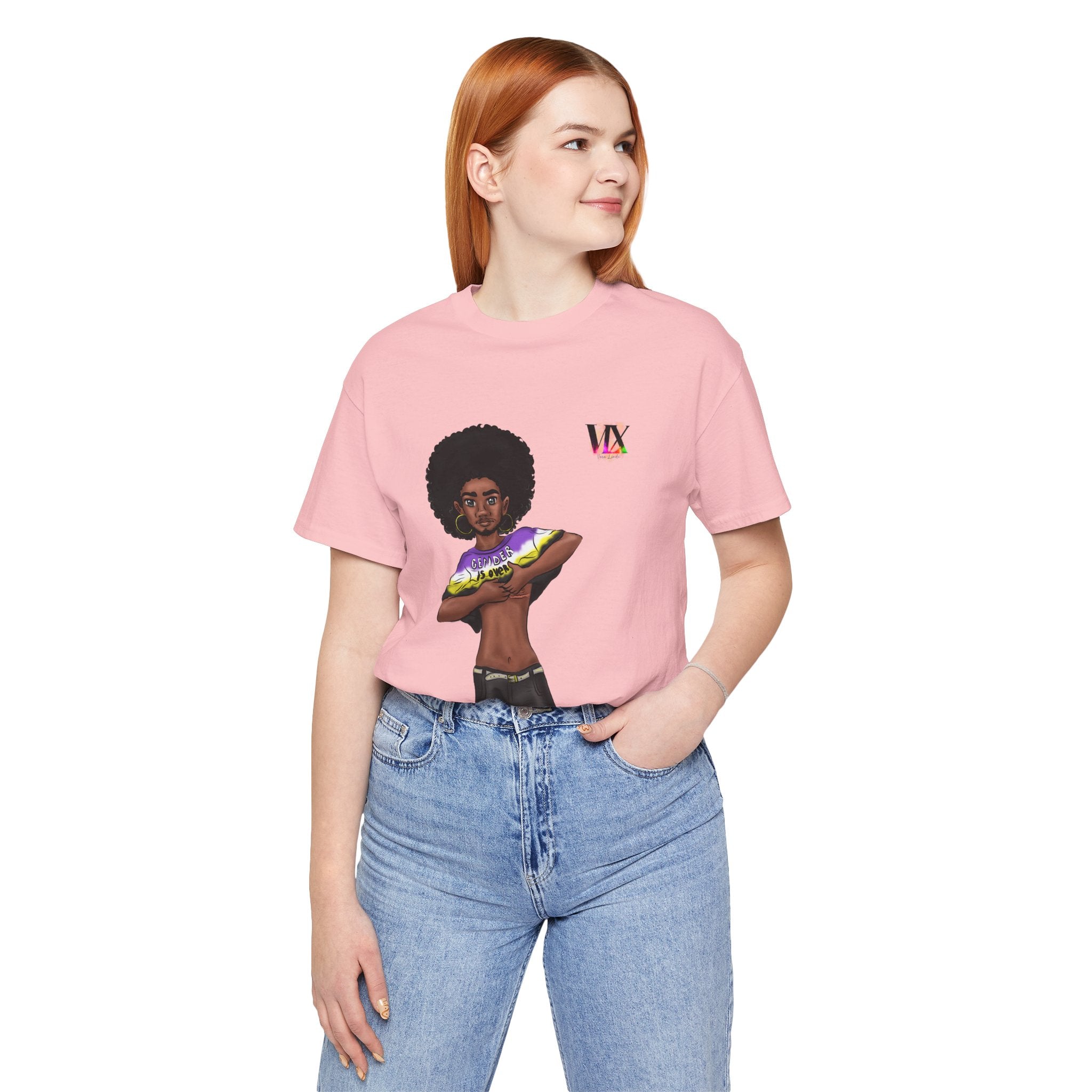VOCE LINDX Classic Fit T‑Shirt – 100 % Airlume Cotton, Lightweight &amp; Breathable Tee