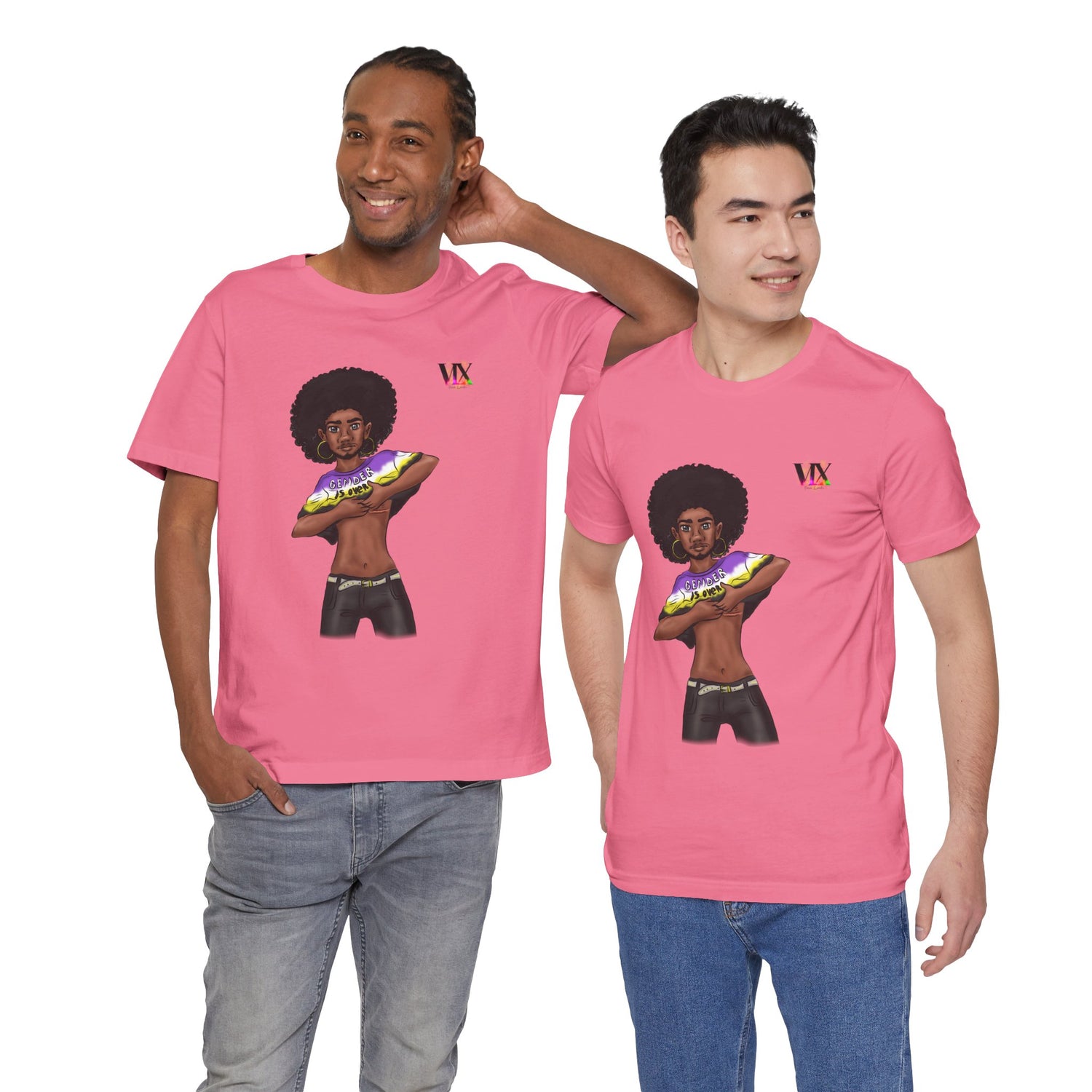 VOCE LINDX Classic Fit T‑Shirt – 100 % Airlume Cotton, Lightweight &amp; Breathable Tee