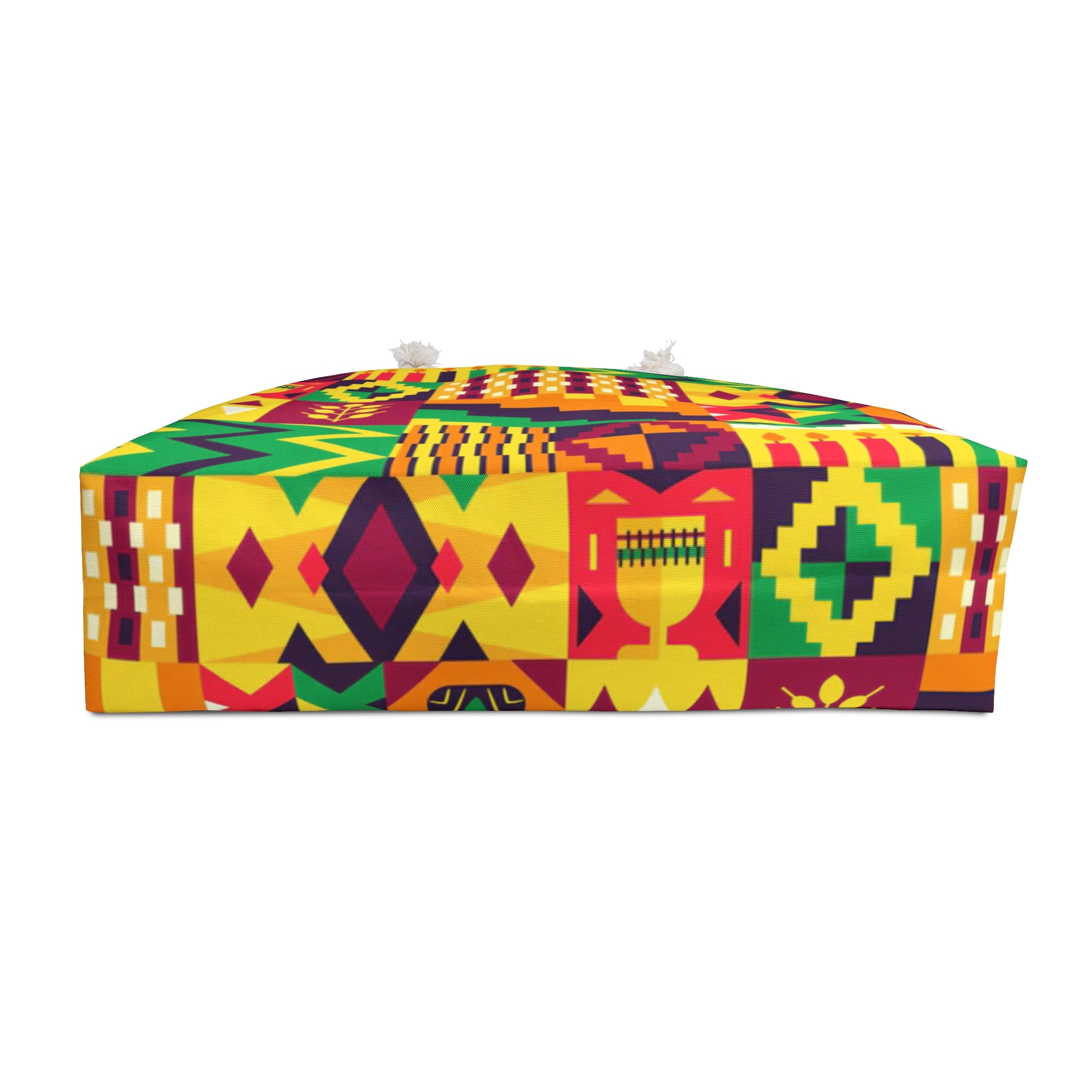 African-Inspired Weekender Bag – Oversized, Durable Polyester, Rope Handles | Travel Tote | Voce Lindx
