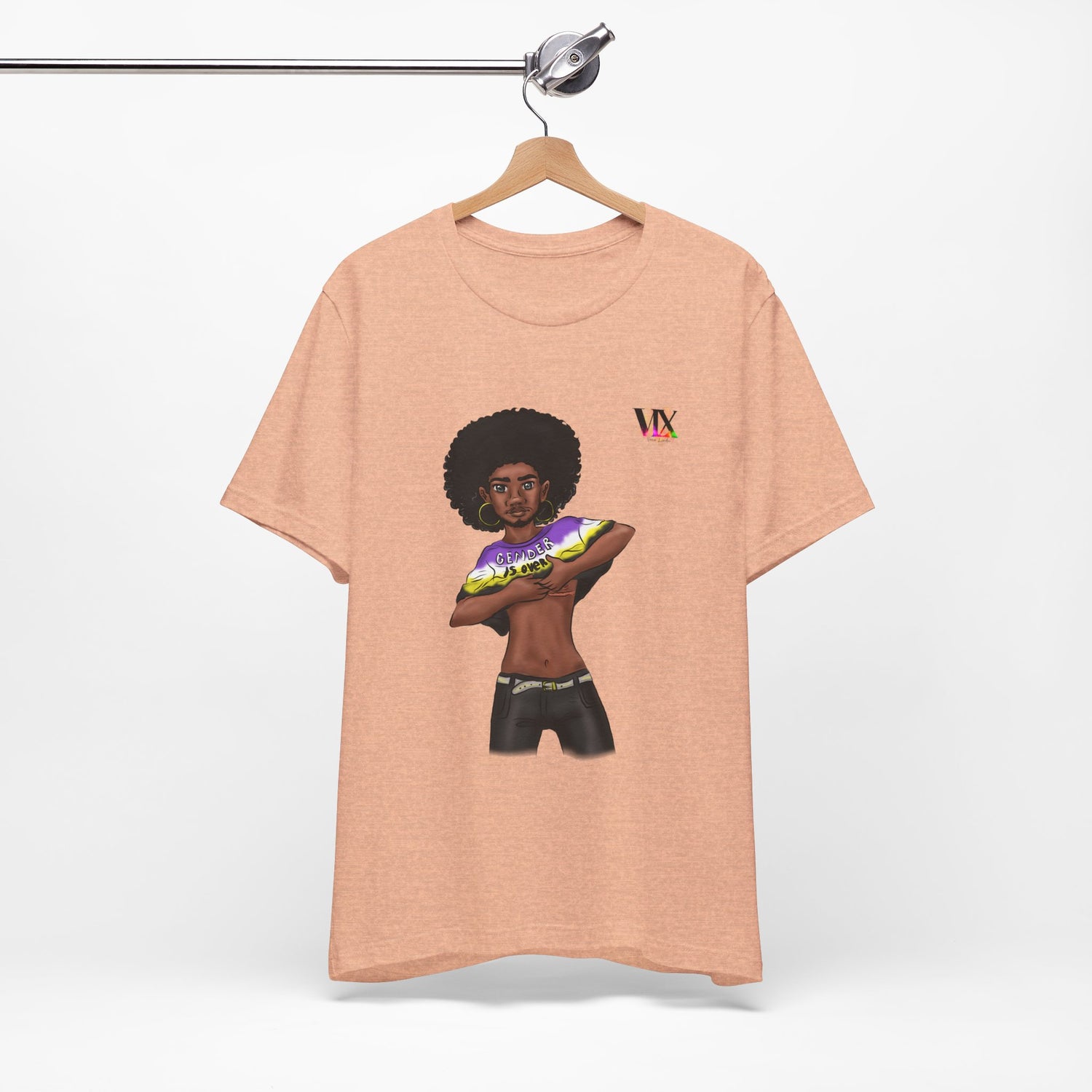 VOCE LINDX Classic Fit T‑Shirt – 100 % Airlume Cotton, Lightweight &amp; Breathable Tee