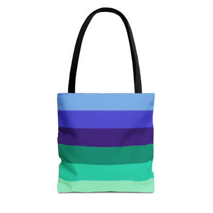 Gay Pride Flag Tote Bag – Durable Polyester, Multiple Sizes &amp; Handle Colors | Inclusive LGBTQIA+ Accessory | Voce Lindx
