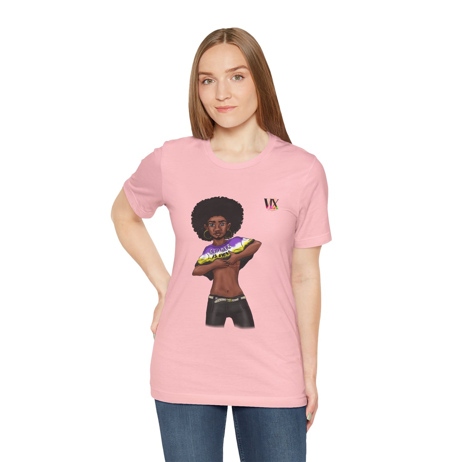 VOCE LINDX Classic Fit T‑Shirt – 100 % Airlume Cotton, Lightweight &amp; Breathable Tee