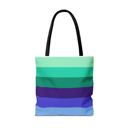 Gay Pride Flag Tote Bag – Durable Polyester, Multiple Sizes &amp; Handle Colors | Inclusive LGBTQIA+ Accessory | Voce Lindx
