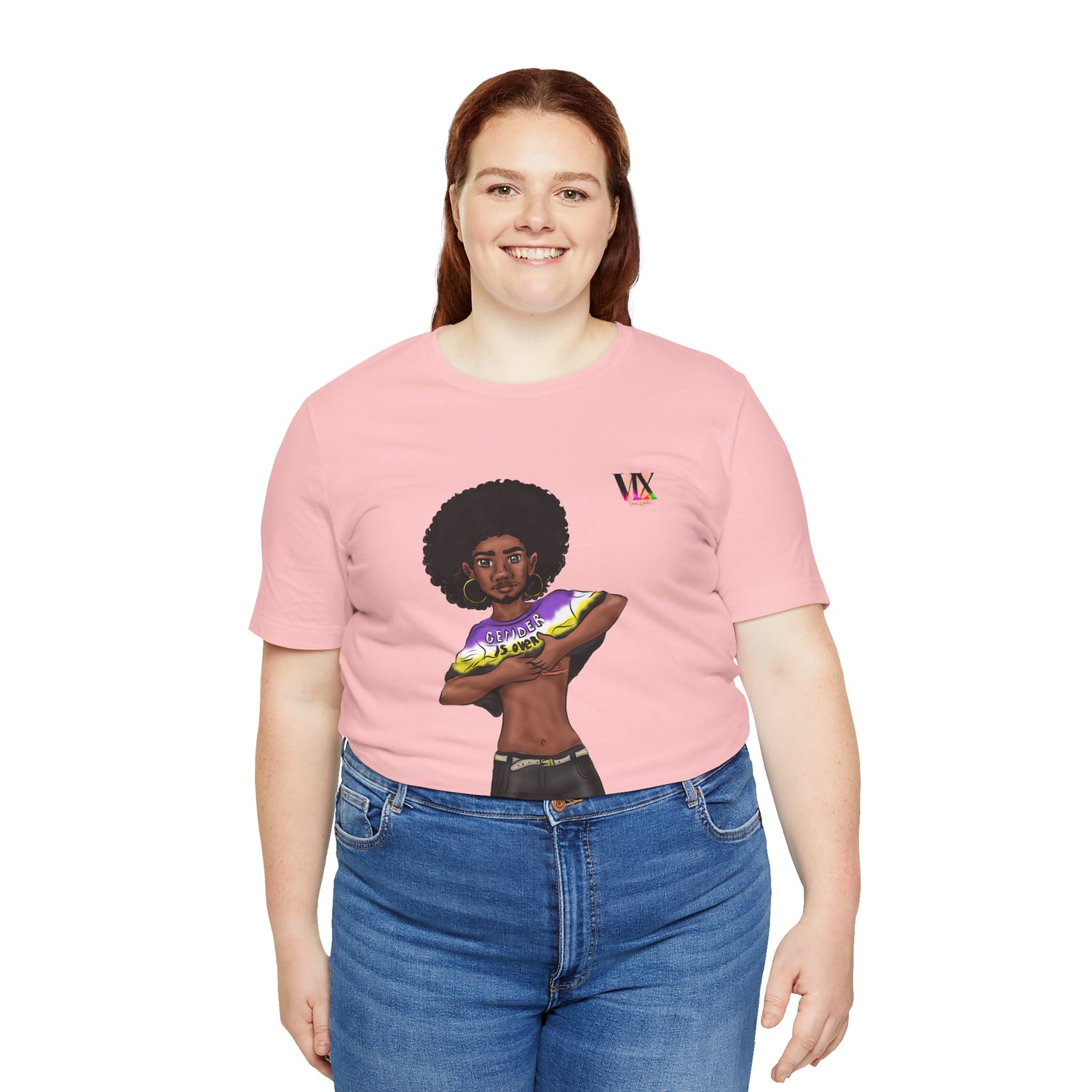 VOCE LINDX Classic Fit T‑Shirt – 100 % Airlume Cotton, Lightweight &amp; Breathable Tee