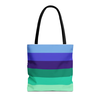Gay Pride Flag Tote Bag – Durable Polyester, Multiple Sizes &amp; Handle Colors | Inclusive LGBTQIA+ Accessory | Voce Lindx