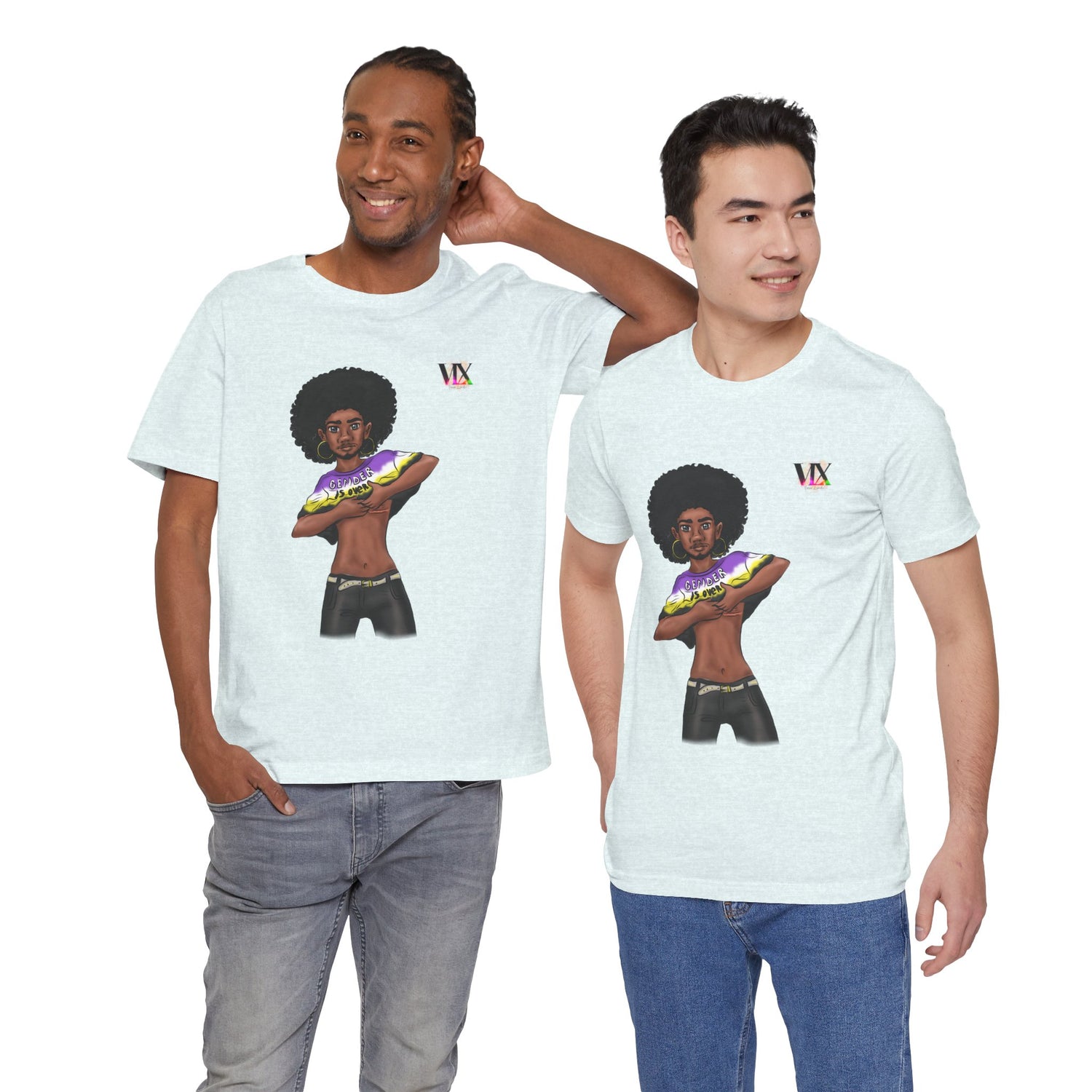 VOCE LINDX Classic Fit T‑Shirt – 100 % Airlume Cotton, Lightweight &amp; Breathable Tee