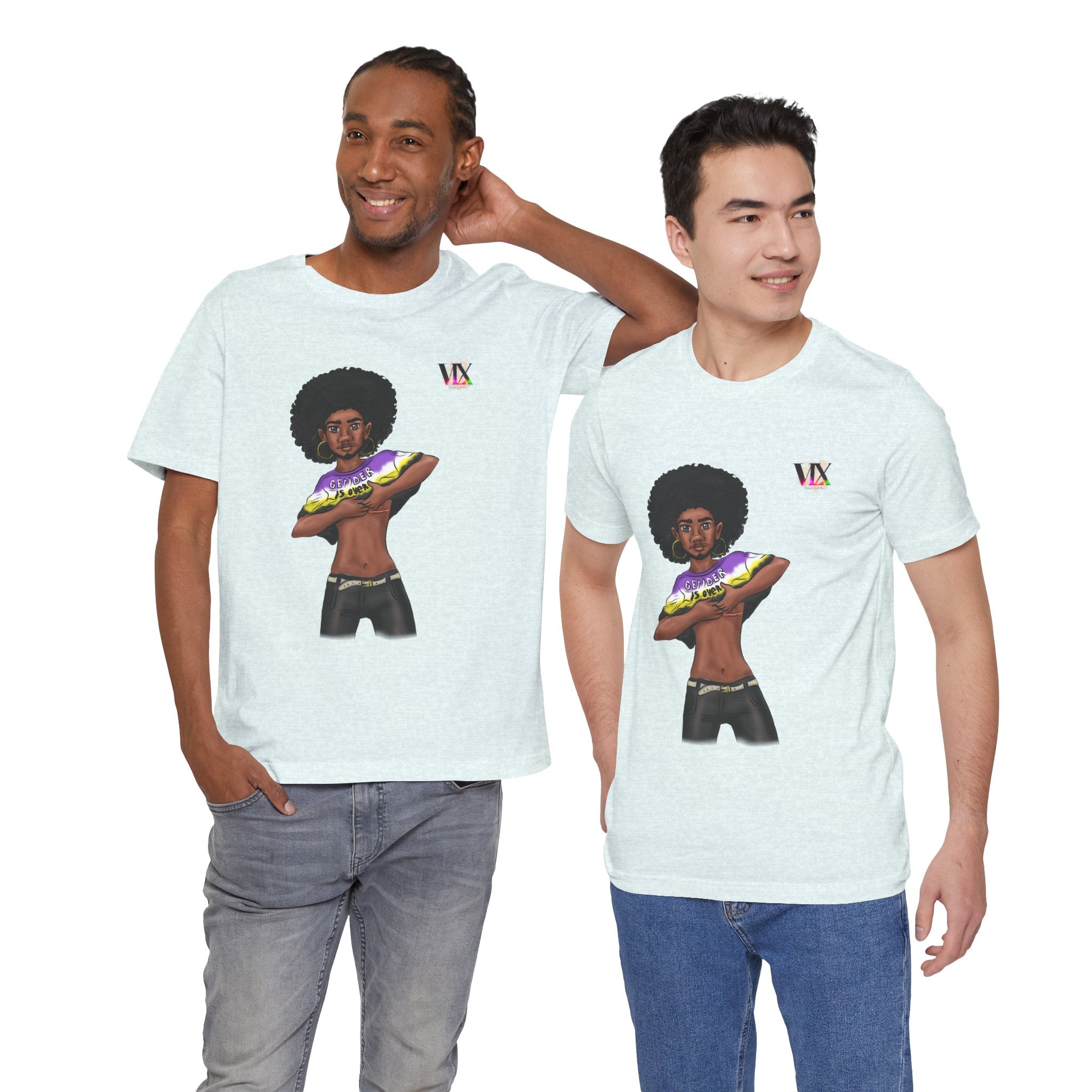 VOCE LINDX Classic Fit T‑Shirt – 100 % Airlume Cotton, Lightweight &amp; Breathable Tee