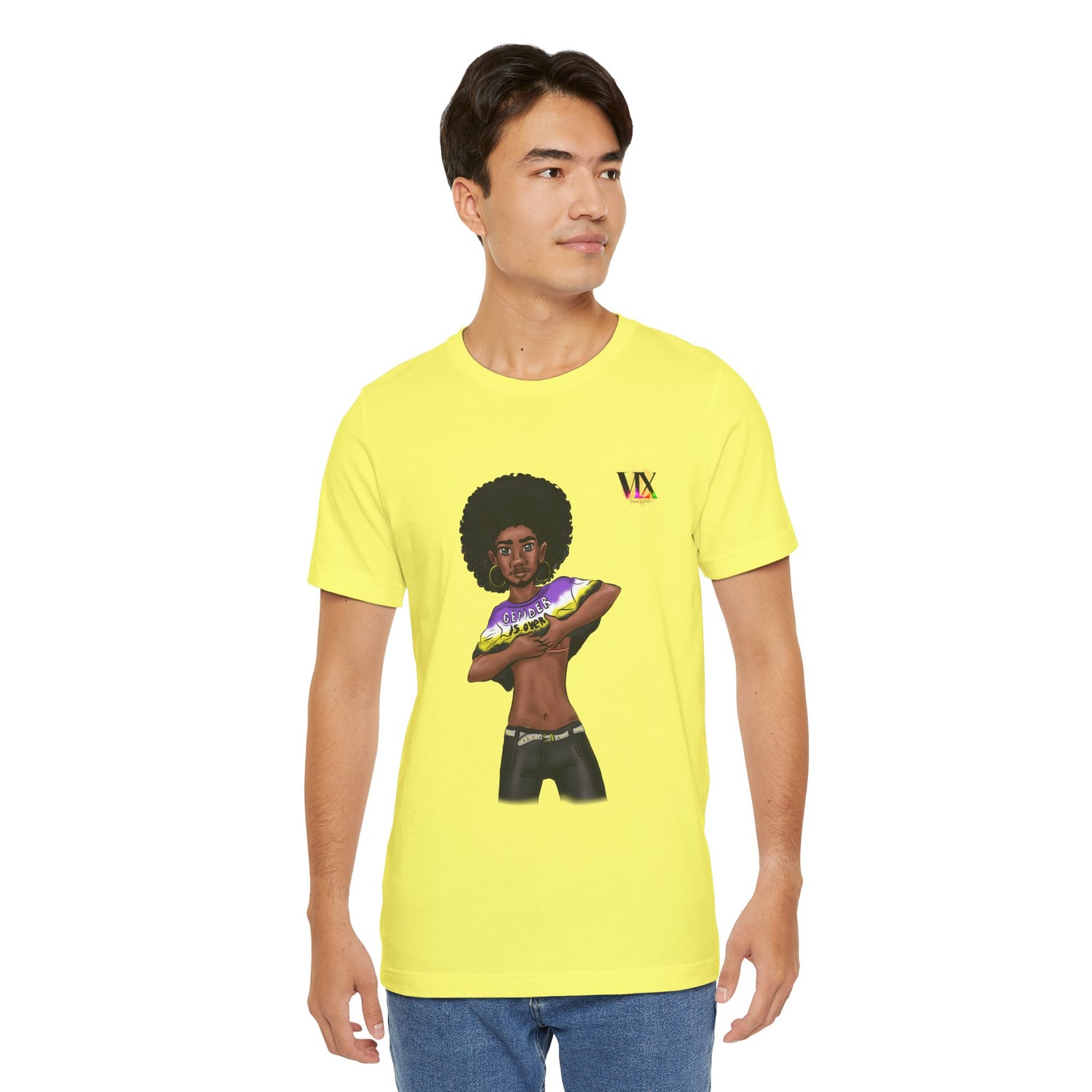 VOCE LINDX Classic Fit T‑Shirt – 100 % Airlume Cotton, Lightweight &amp; Breathable Tee