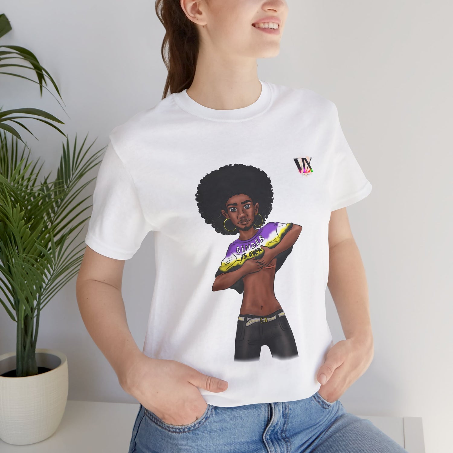 VOCE LINDX Classic Fit T‑Shirt – 100 % Airlume Cotton, Lightweight &amp; Breathable Tee