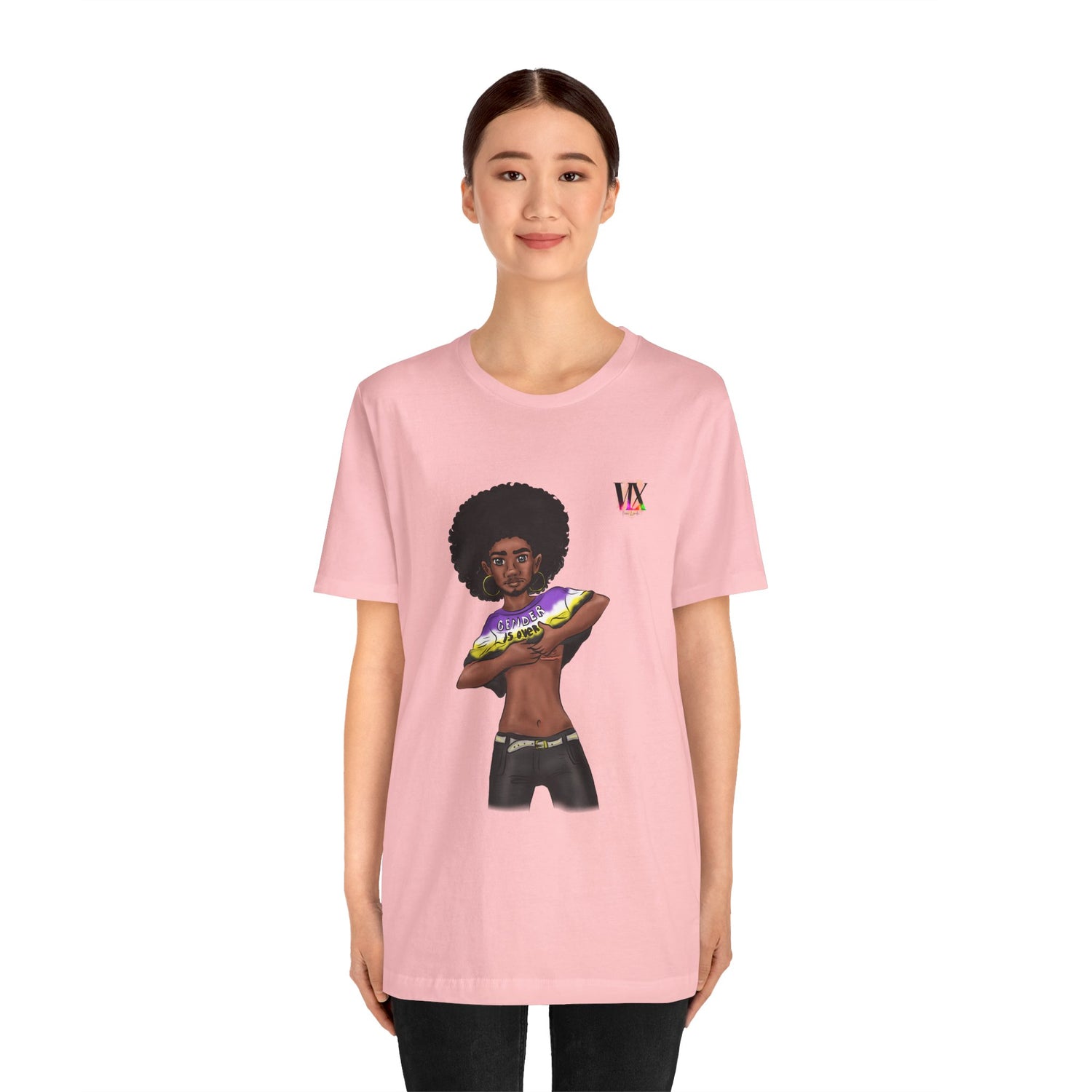 VOCE LINDX Classic Fit T‑Shirt – 100 % Airlume Cotton, Lightweight &amp; Breathable Tee