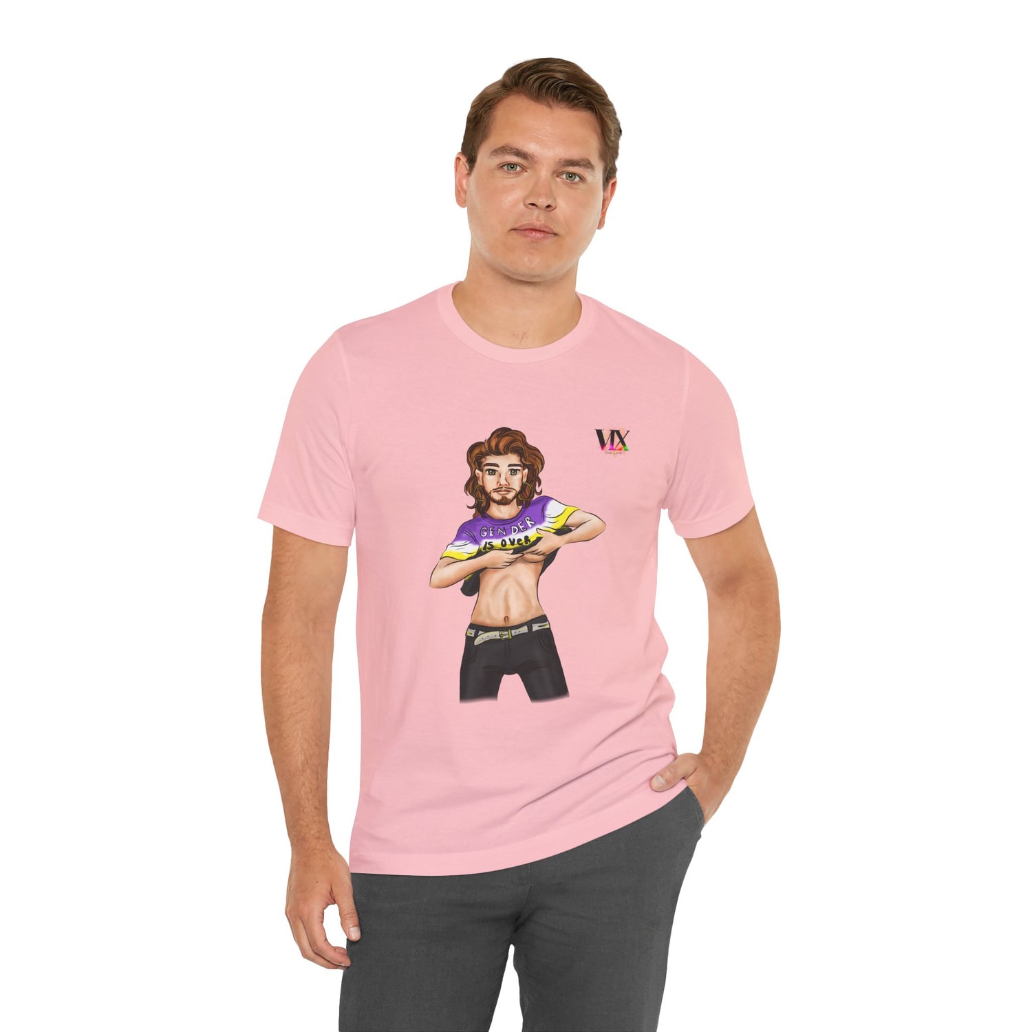 VOCE LINDX Classic Fit Cotton T‑Shirt – 100 % Airlume Combed &amp; Ring‑Spun Cotton – Lightweight, Breathable Tee