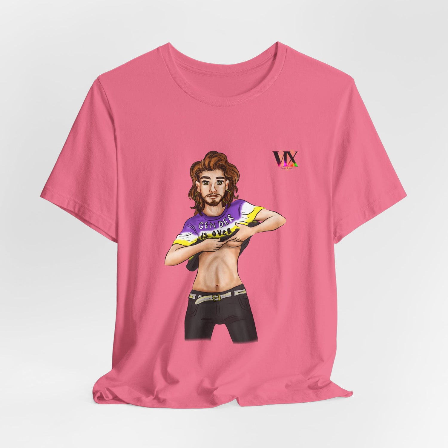 VOCE LINDX Classic Fit Cotton T‑Shirt – 100 % Airlume Combed &amp; Ring‑Spun Cotton – Lightweight, Breathable Tee