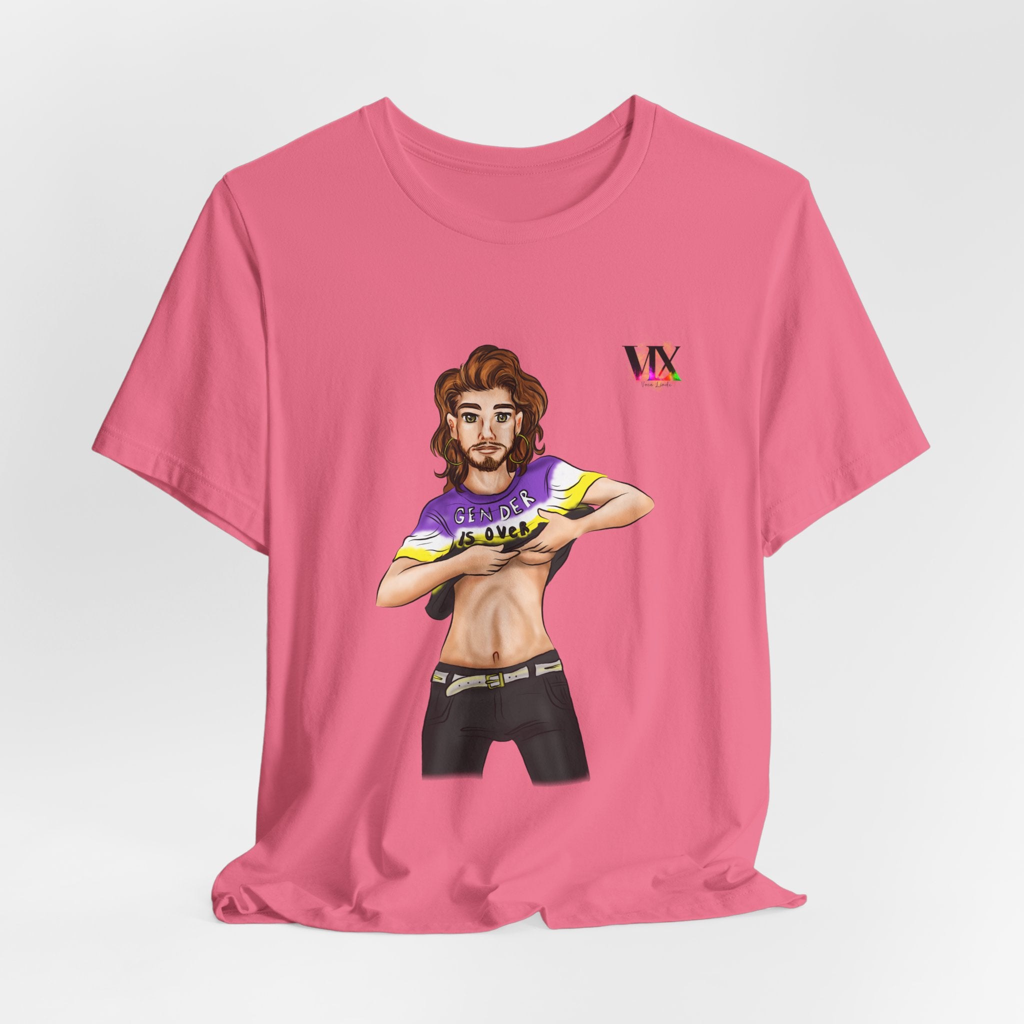 VOCE LINDX Classic Fit Cotton T‑Shirt – 100 % Airlume Combed &amp; Ring‑Spun Cotton – Lightweight, Breathable Tee