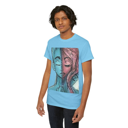 Gender-Free Heavy Cotton Tee – Classic Fit, 100% Cotton, Inclusive Basic Wardrobe Staple | Voce Lindx