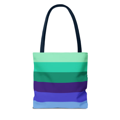 Gay Pride Flag Tote Bag – Durable Polyester, Multiple Sizes &amp; Handle Colors | Inclusive LGBTQIA+ Accessory | Voce Lindx