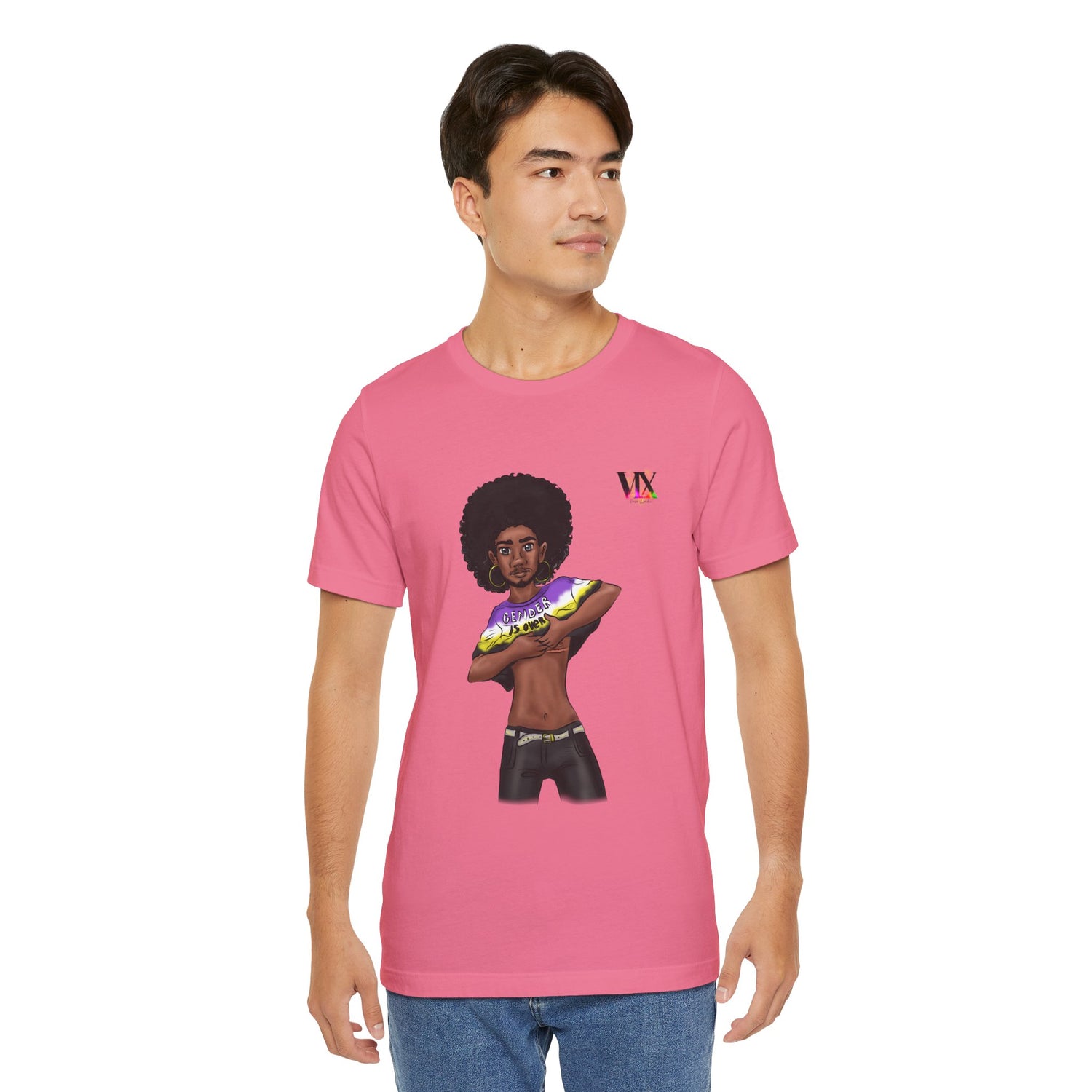 VOCE LINDX Classic Fit T‑Shirt – 100 % Airlume Cotton, Lightweight &amp; Breathable Tee