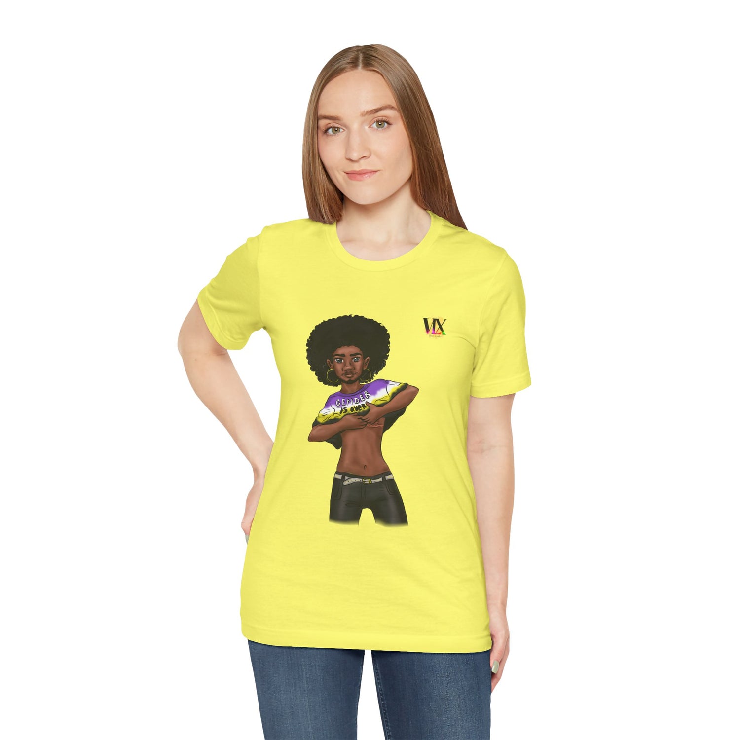 VOCE LINDX Classic Fit T‑Shirt – 100 % Airlume Cotton, Lightweight &amp; Breathable Tee