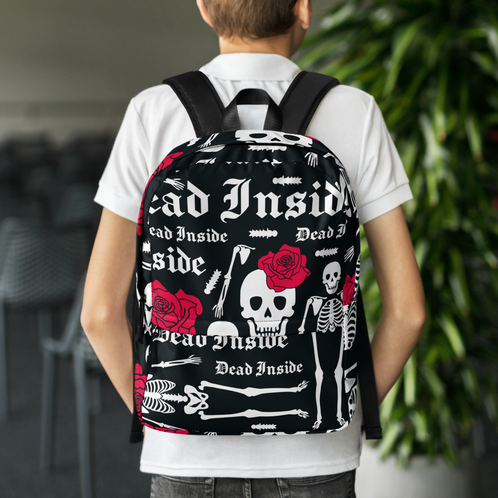 Dead Inside Backpack – Exclusive Print, Vegan &amp; Eco-Friendly, Water-Resistant | Voce Lindx