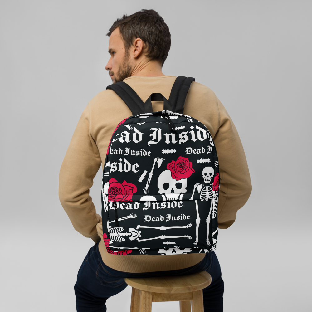 Dead Inside Backpack – Exclusive Print, Vegan &amp; Eco-Friendly, Water-Resistant | Voce Lindx