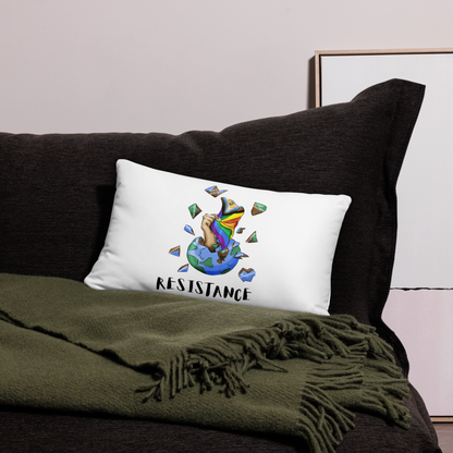 Basic Cushion – “Resistance Planet” Print | Decorative Square Throw Pillow | Voce Lindx