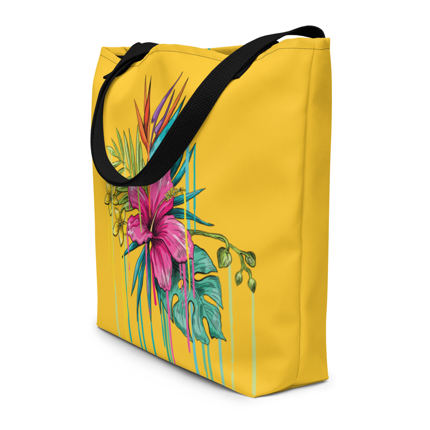 Large Tote Bag – Pink Flower | Spacious, Durable &amp; Stylish