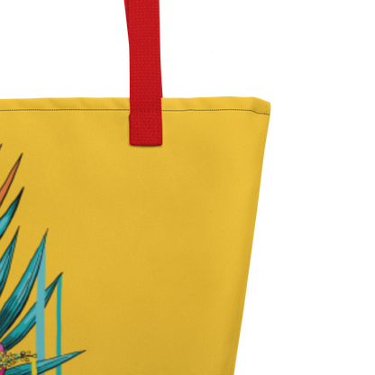 Large Tote Bag – Pink Flower | Spacious, Durable &amp; Stylish