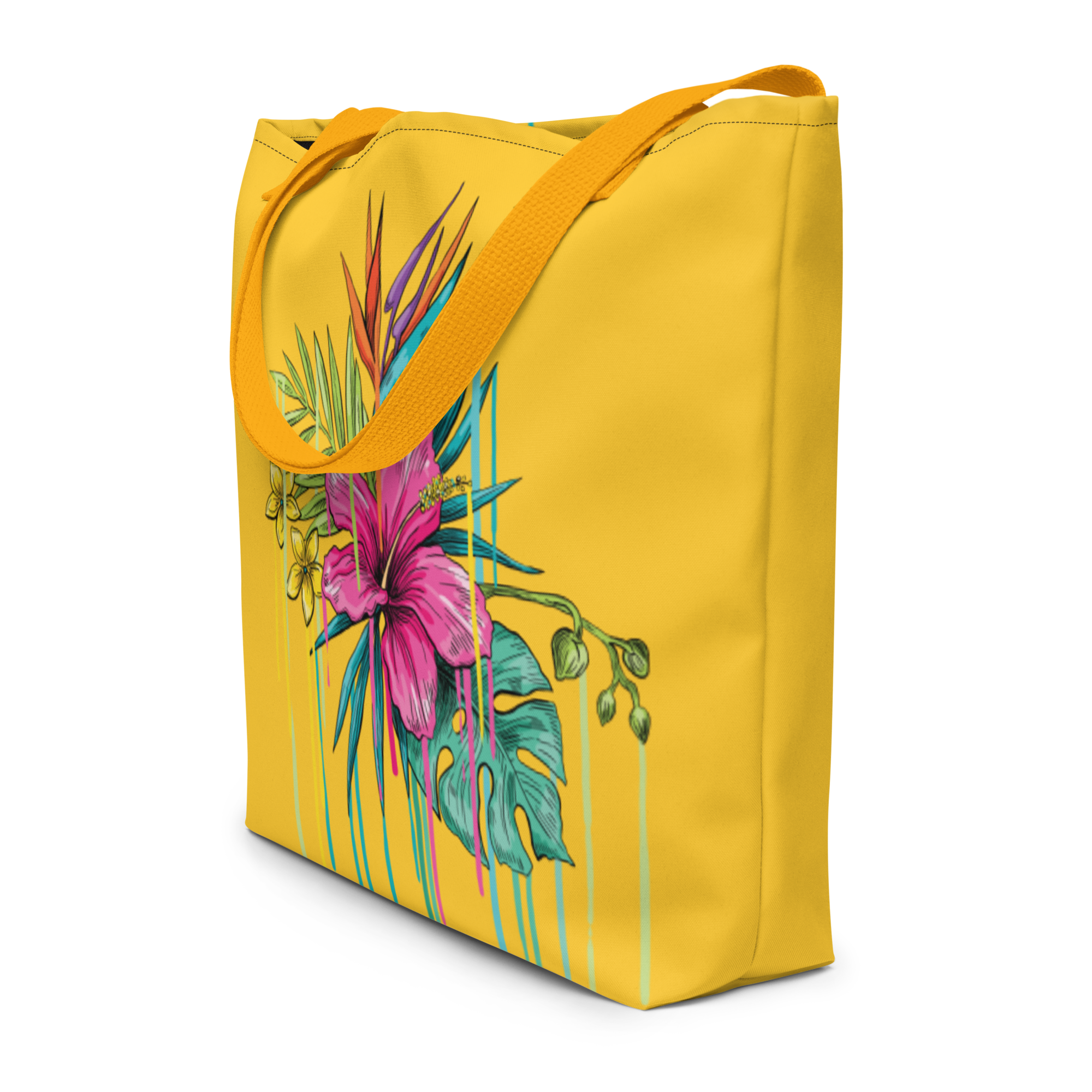 Large Tote Bag – Pink Flower | Spacious, Durable &amp; Stylish