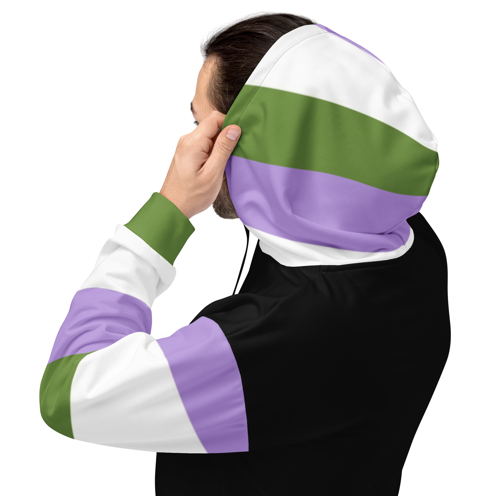 Genderqueer Pride Hoodie – Empowering Statement Design | Soft &amp; Durable Fit