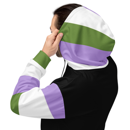 Genderqueer Pride Hoodie – Empowering Statement Design | Soft &amp; Durable Fit