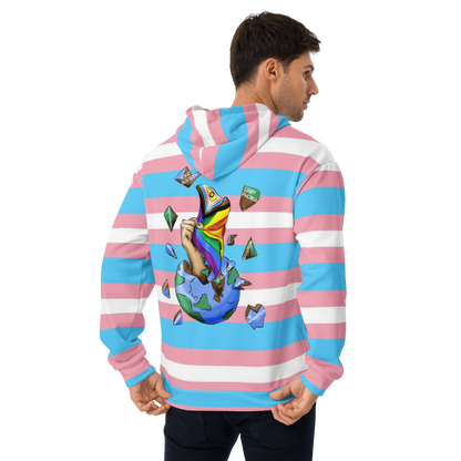 Transgender Planet Hoodie – “Resistance” Print | Inclusive Pride Streetwear