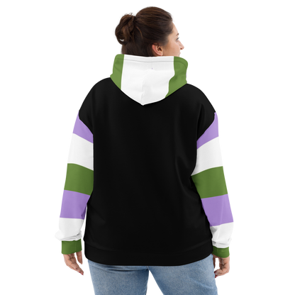 Genderqueer Pride Hoodie – Empowering Statement Design | Soft &amp; Durable Fit