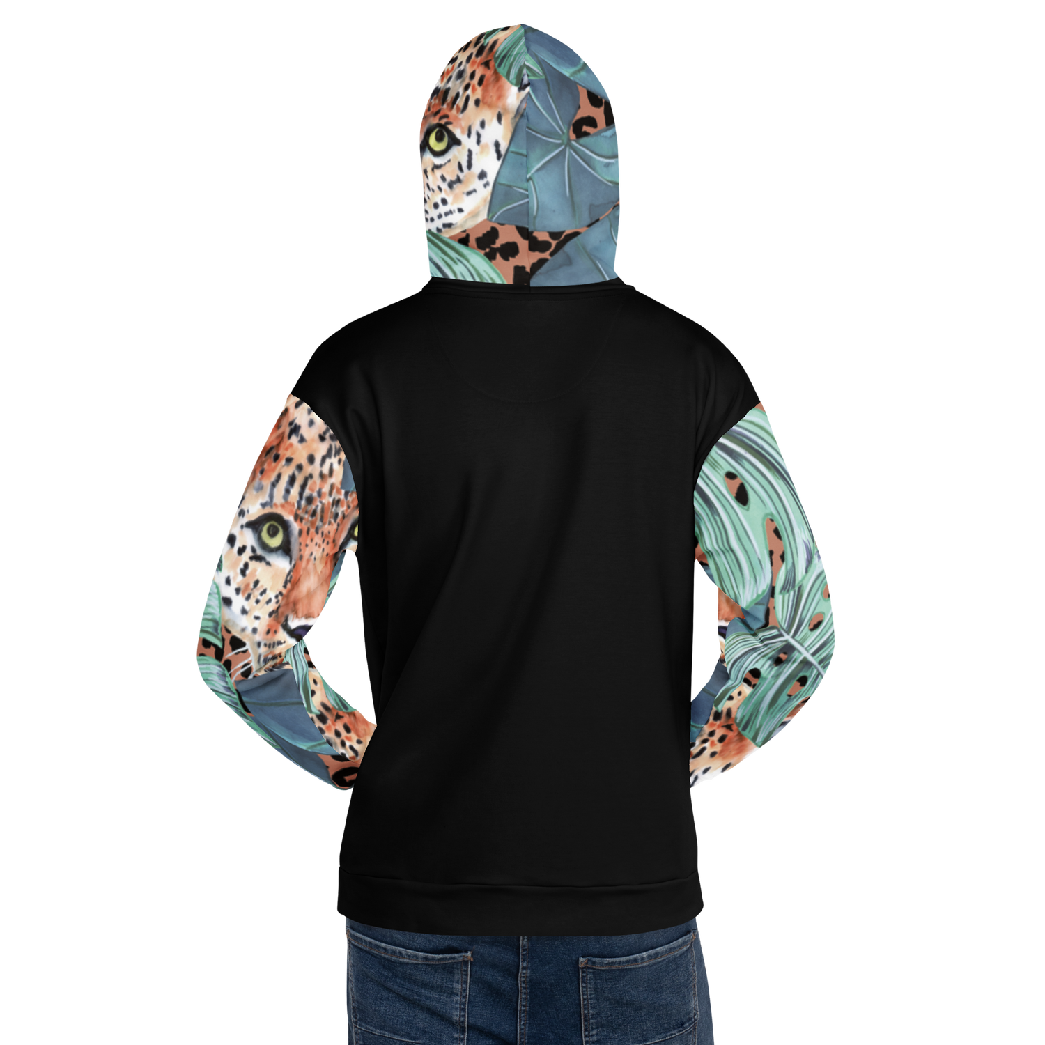 Jaguar and Leaf Hoodie – Statement Print for Bold Personalities