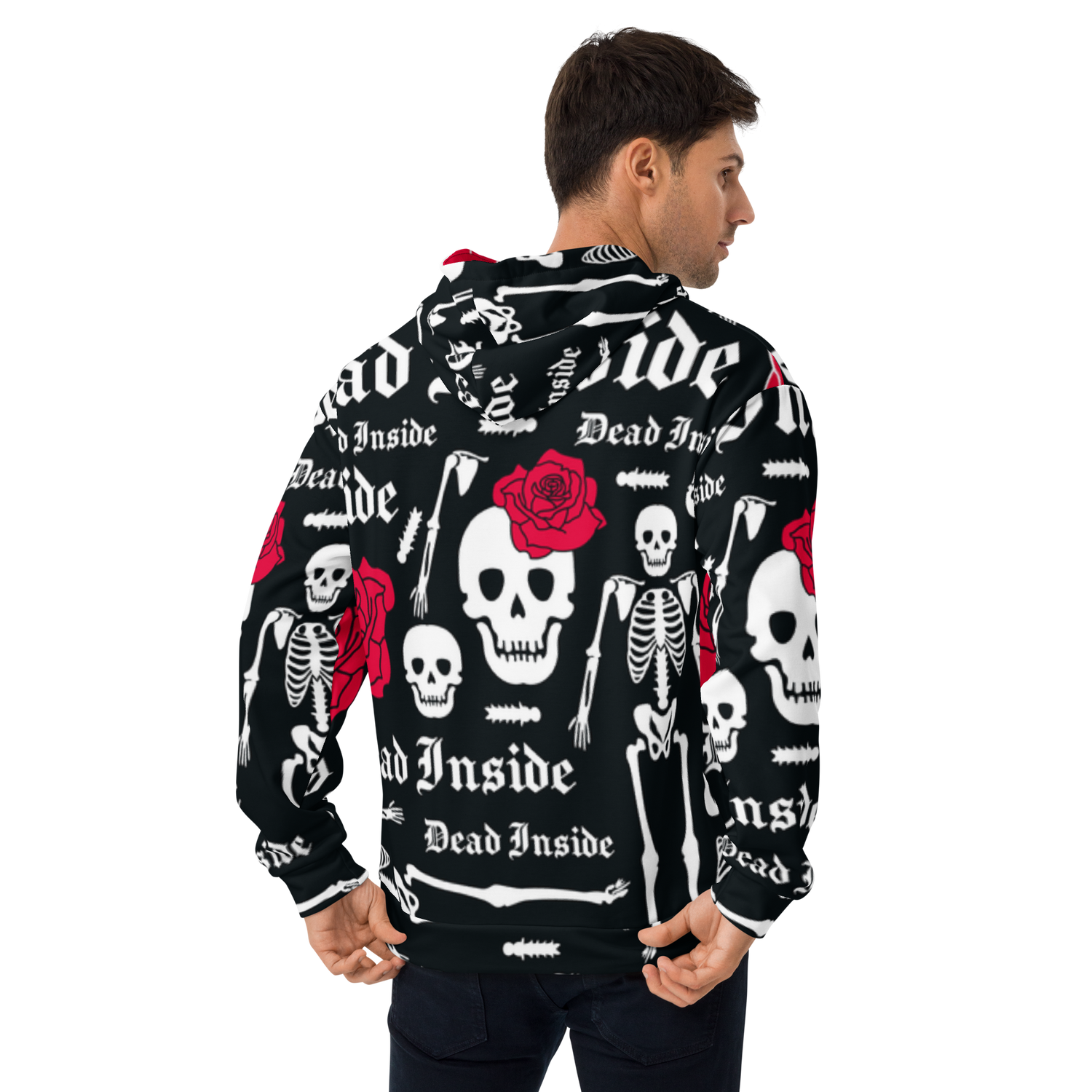 Skull &amp; Flowers Hoodie – “They” Identity Design | Bold &amp; Inclusive